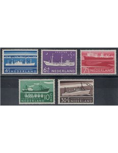 NETHERLANDS 1957 Charity, summer series, ships 5v MNH**