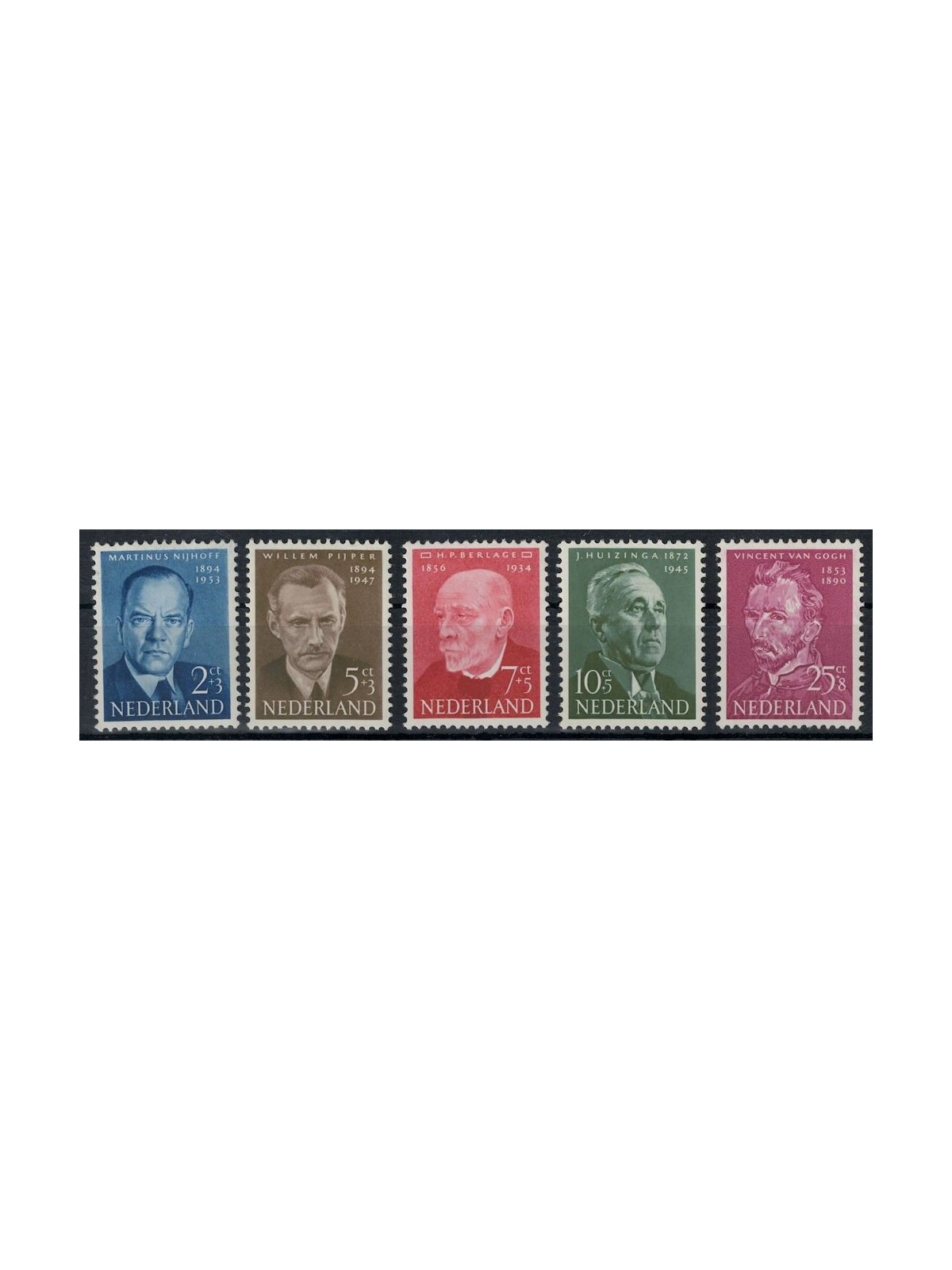 OLANDA 1954 Beneficenza, serie estiva, uomini illustri 5v MNH**