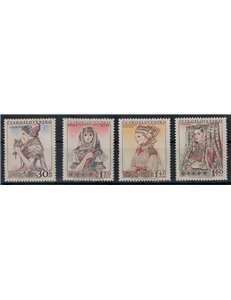 CZECHOSLOVAKIA 1956 Traditional costumes (II) 4v MNH**