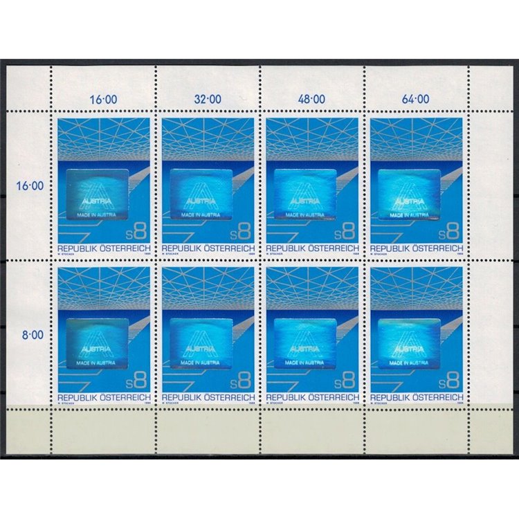AUSTRIA 1988 Austrian Export m/s MNH**