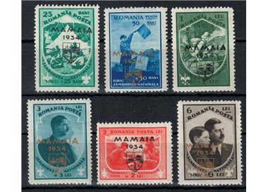 ROMANIA 1934 Accampamento di scout 6v MH*