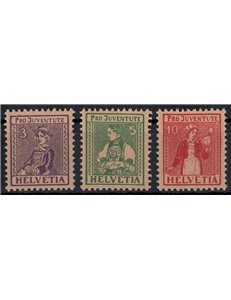 SWITZERLAND 1917 Pro Juventute 3v MNH**