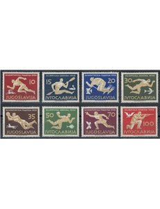 YUGOSLAVIA 1956 Melbourne Olympics 8v MNH**