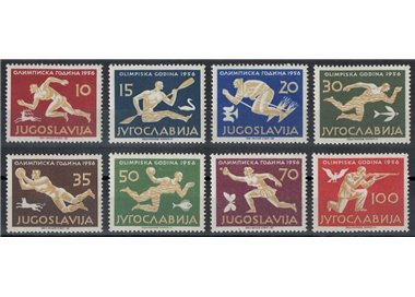 JUGOSLAVIA 1956 Olimpiadi di Melbourne 8v MNH**