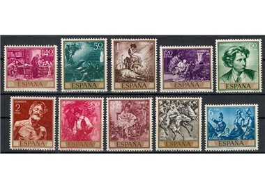 SPAIN 1968 Paintings by Mariano Fortuny Marsal 10v MNH**