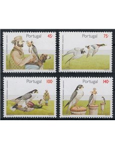 PORTOGALLO 1994 Protezione della natura, arte del falconare 4v MNH**