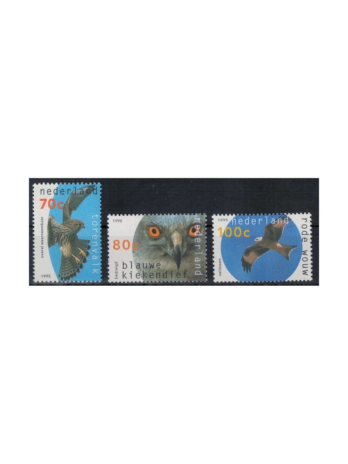 OLANDA 1995 Protezione della natura, rapaci 3v MNH**