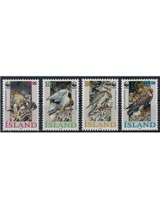 ICELAND 1992 Protected fauna, the falcon 4v MNH**