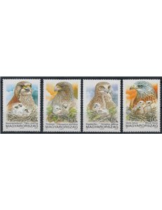 UNGHERIA 1992 Natura e ambiente, uccelli rapaci 4v MNH**