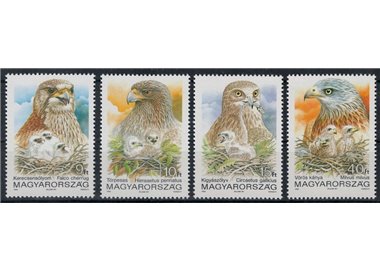 HUNGARY 1992 Nature and Environment, Birds of Prey 4v MNH**