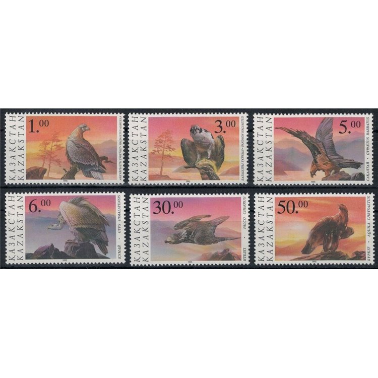 KAZAKHSTAN 1995 Fauna, birds 6v MNH**