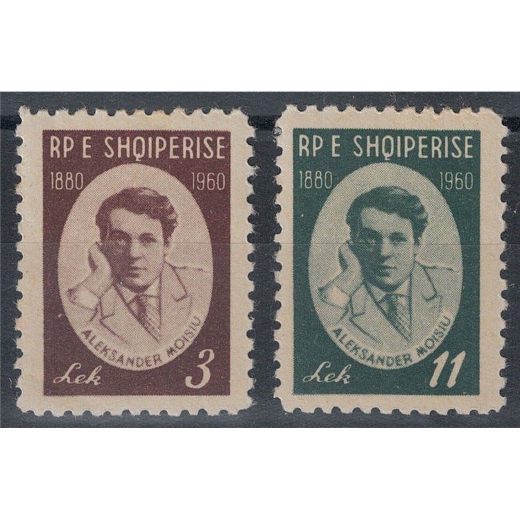 ALBANIA 1960 Alexander Moissi 2v MNH**