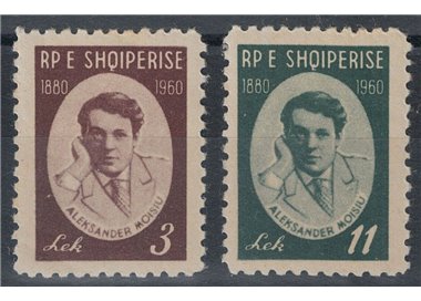 ALBANIA 1960 Alexander Moissi 2v MNH**