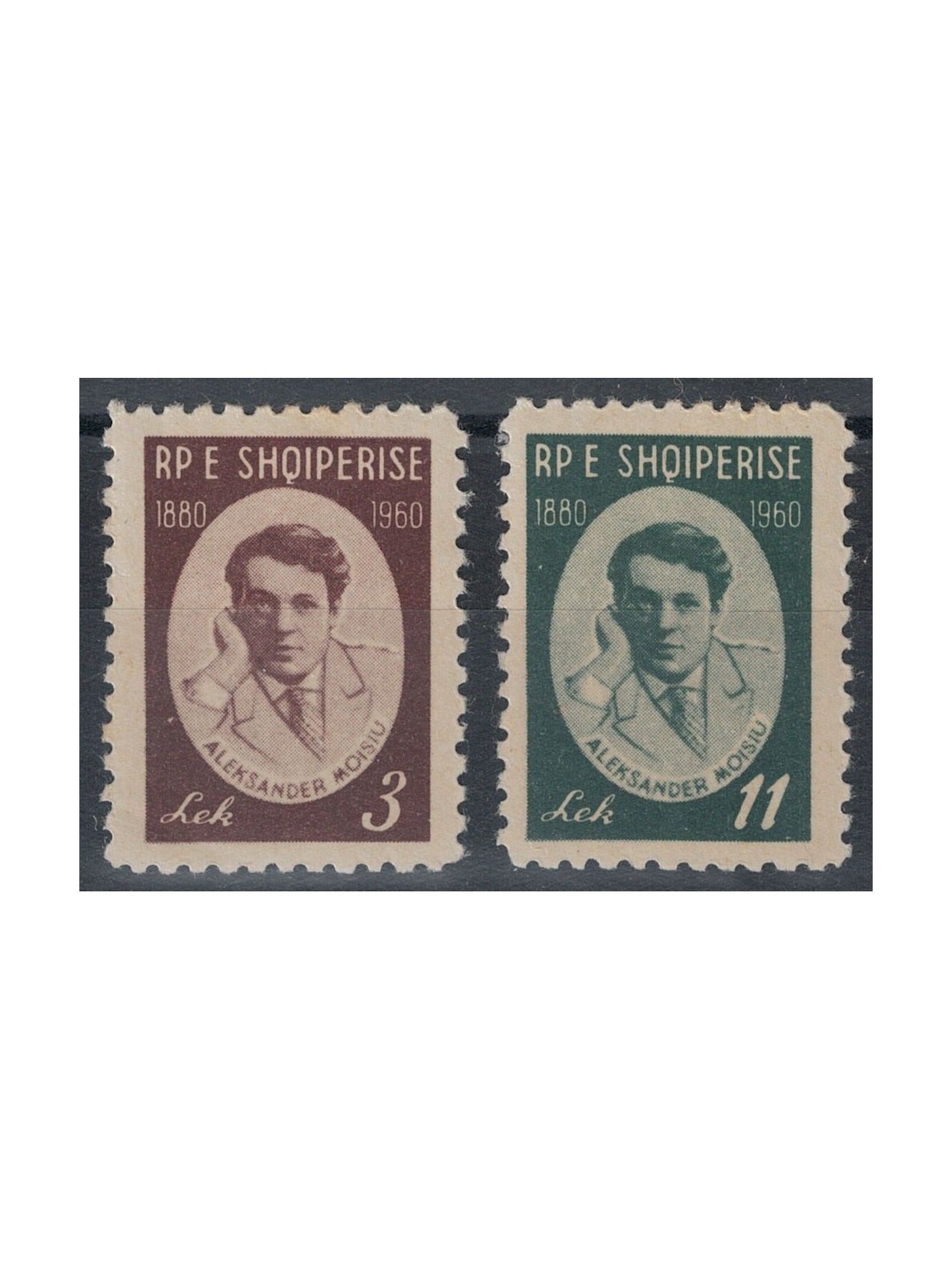 ALBANIA 1960 Alexander Moissi 2v MNH**