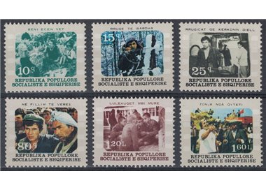 ALBANIA 1977 Film albanesi 6v MNH**