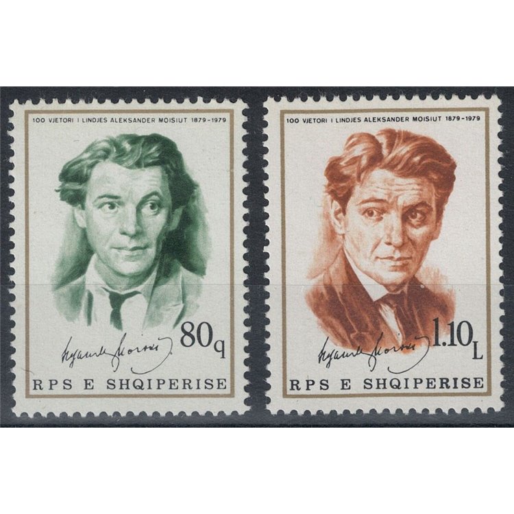 ALBANIA 1979 Alexander Moissi 2v MNH**
