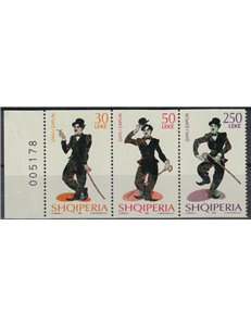 ALBANIA 1999 Charlie Chaplin (da LB) 3v MNH**