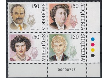 ALBANIA 2004 Artists 4v MNH**