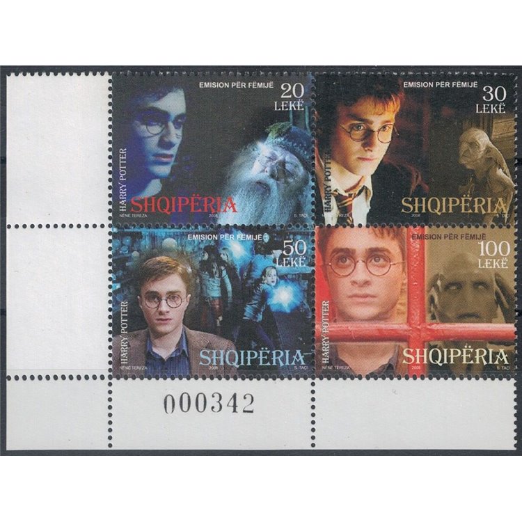 ALBANIA 2008 Harry Potter 4v MNH**