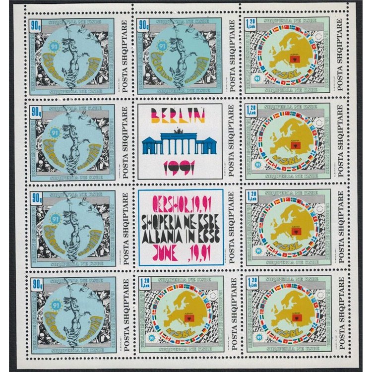 ALBANIA 1992 Conference on Safety and Work m/s MNH**