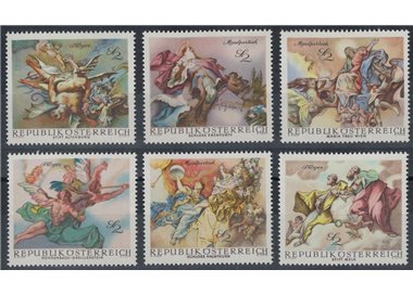 AUSTRIA 1968 Baroque frescoes 6v MNH**