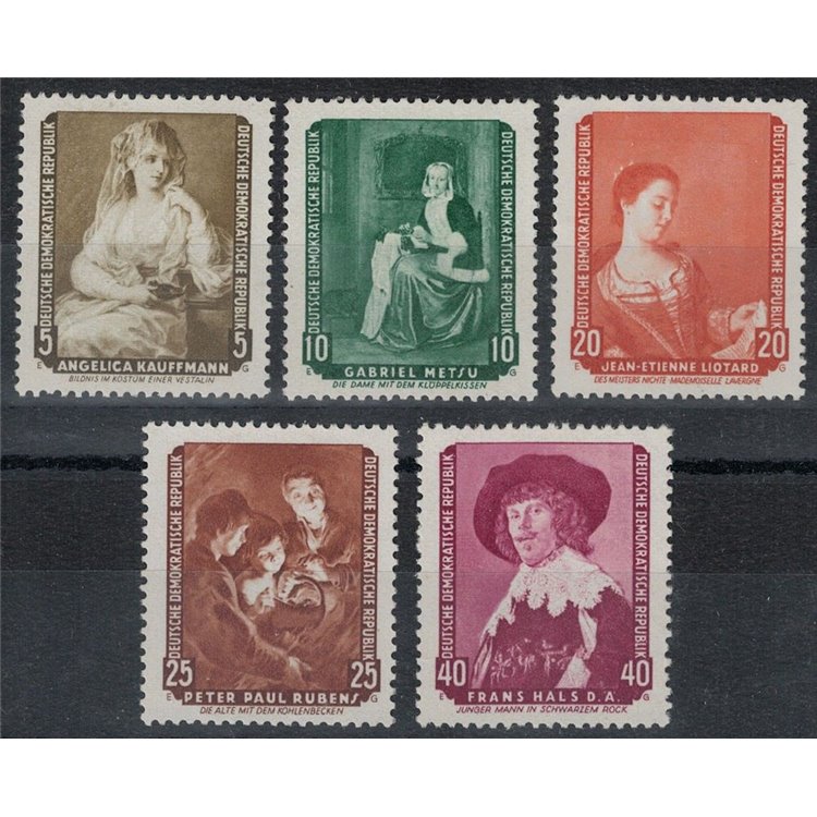 GERMANY DDR 1959 Masterpieces Dresden Art Gallery 5v MNH**