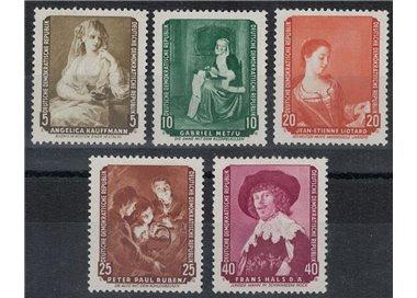 GERMANIA DDR 1959 Capolavori pinacoteca di Dresda 5v MNH**