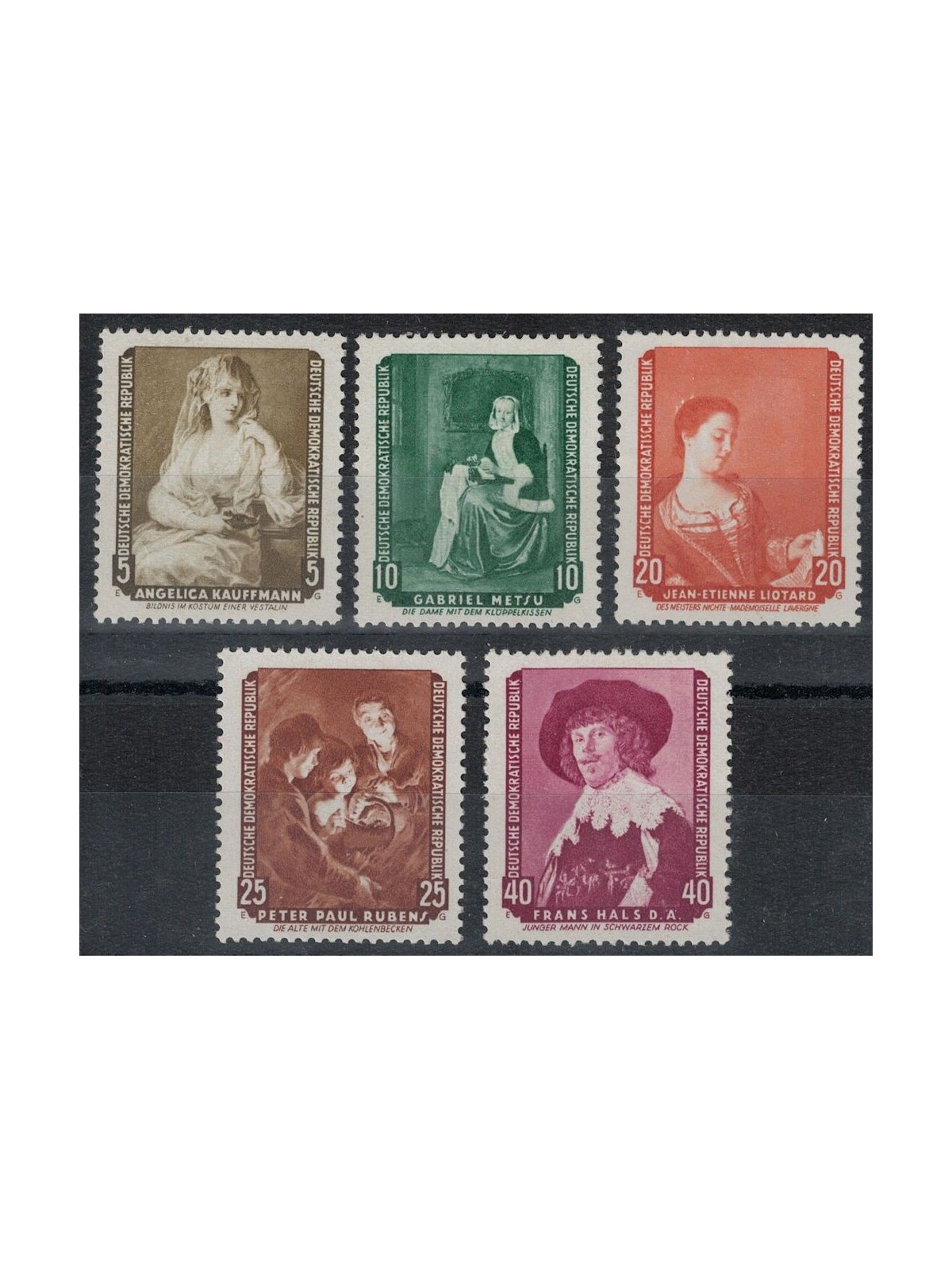 GERMANIA DDR 1959 Capolavori pinacoteca di Dresda 5v MNH**