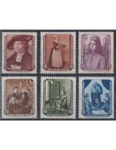 GERMANIA DDR 1955 Capolavori pinacoteca di Dresda 6v MNH**