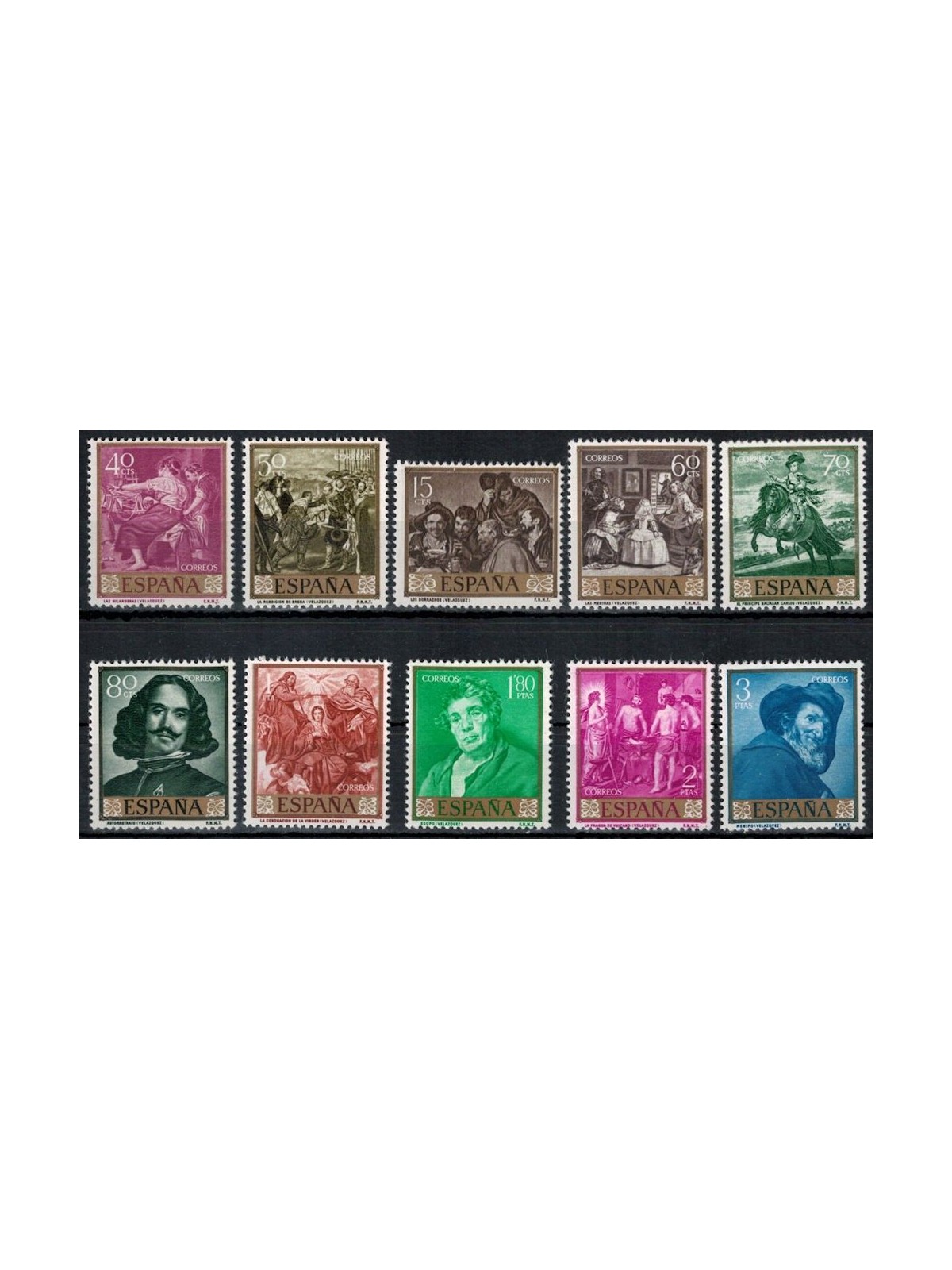 SPAIN 1959 Stamp Day 10v MNH**