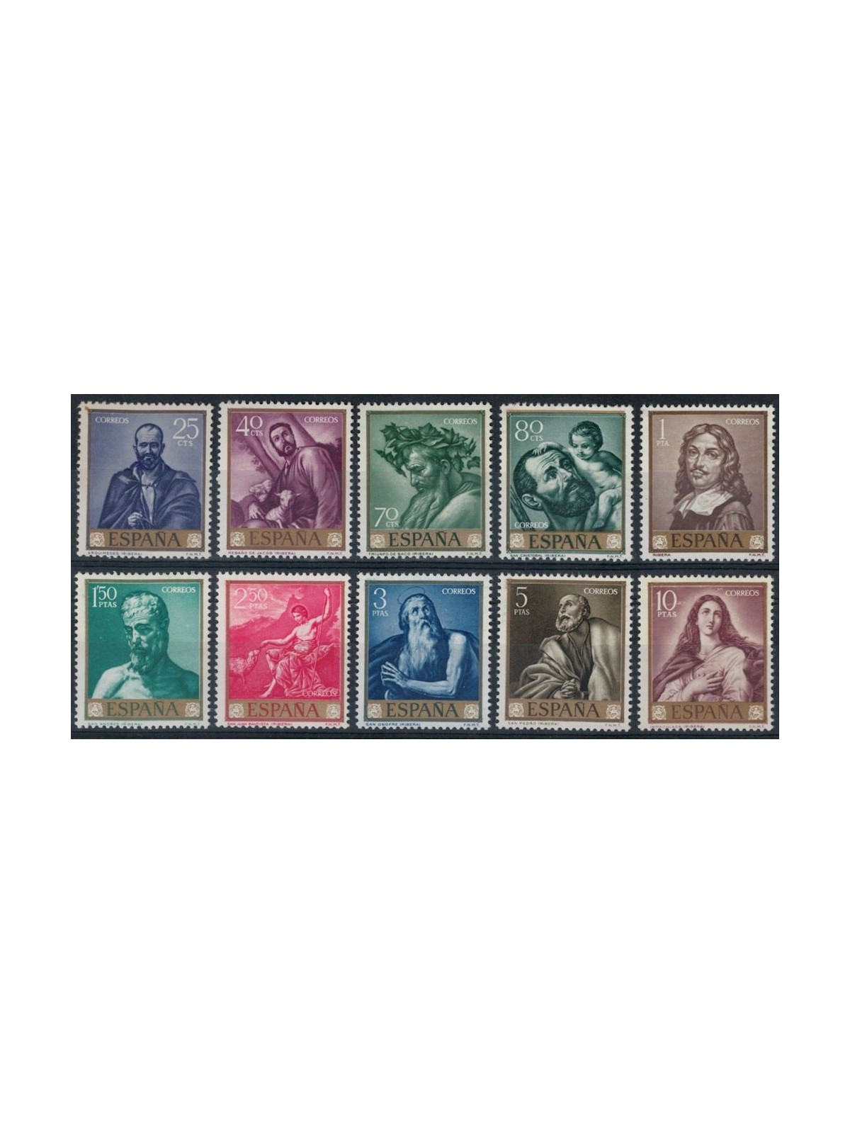 SPAIN 1963 Stamp Day 10v MNH**