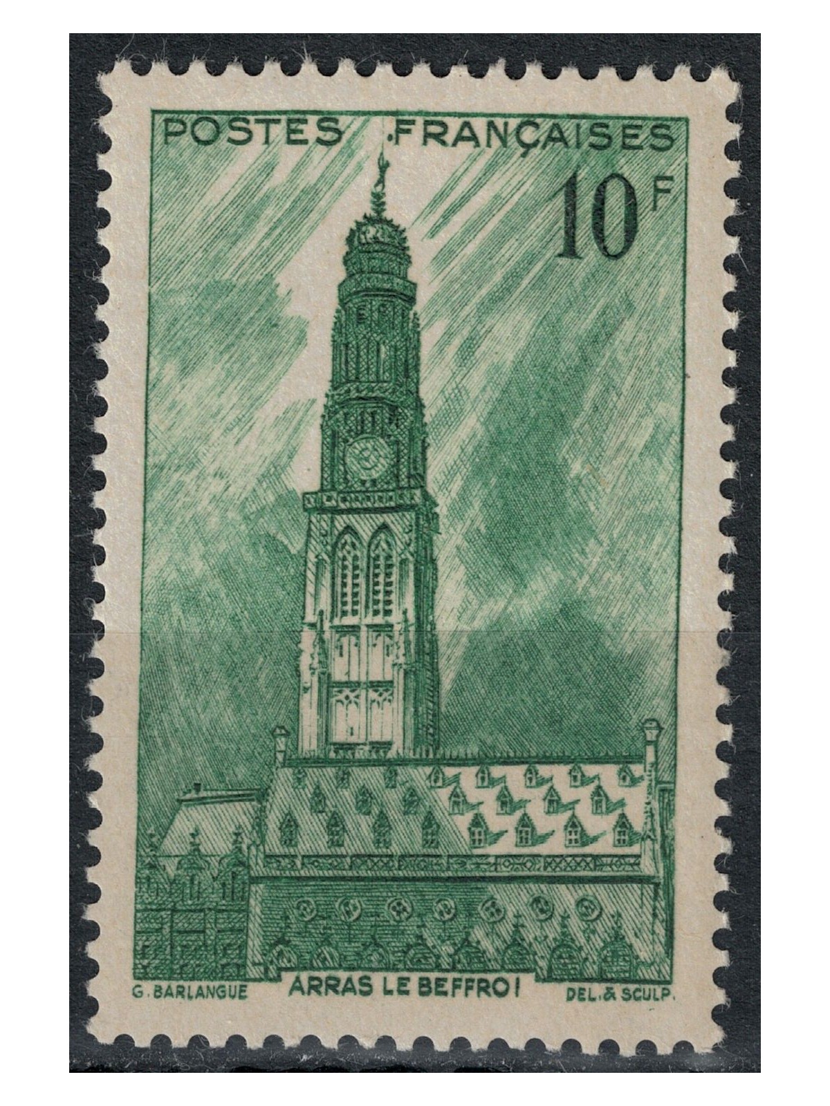 FRANCE 1942 Arras Cathedral MNH**