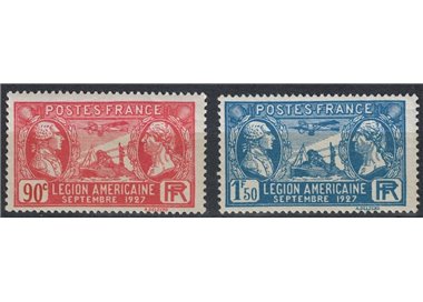 FRANCE 1927 American Legion Congress 2v MH*