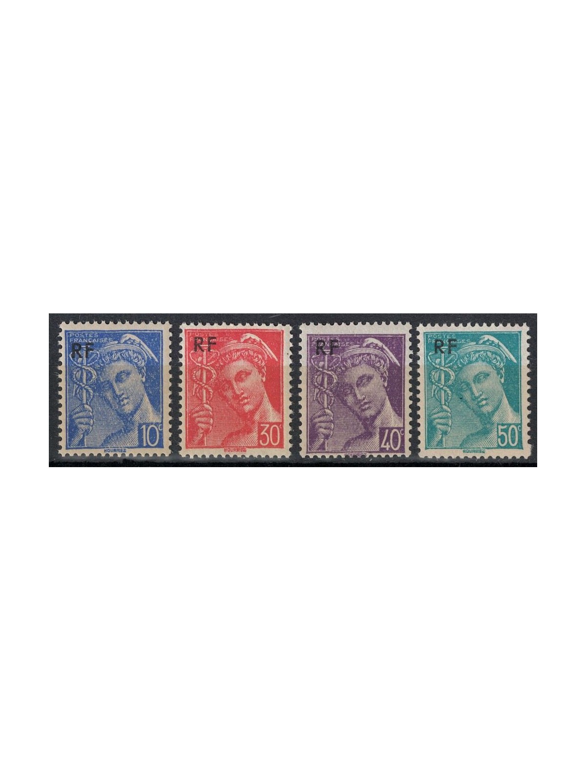 FRANCIA 1944 Mercurio (soprastampati) 4v MNH**