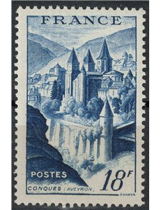 FRANCE 1948 Conques Abbey MNH**