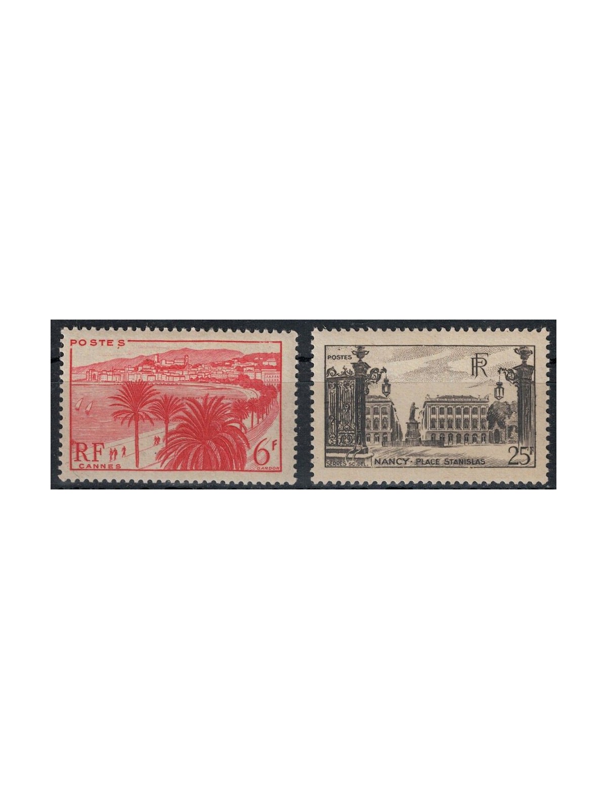 FRANCE 1947 Views 2v MNH**