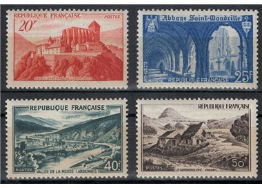 FRANCIA 1949 Vedute diverse 4v MNH**