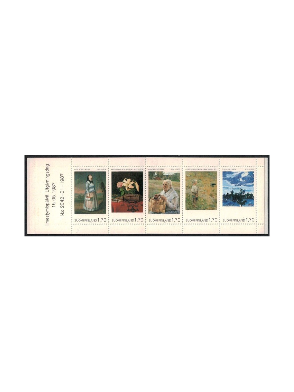 FINLANDIA 1987 Museo dell'Ateneum LB MNH**