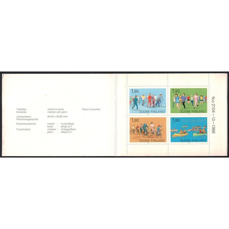 FINLANDIA 1989 Sport di massa LB MNH**