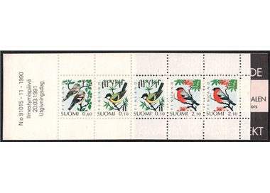 FINLAND 1991 Fauna, birds booklet MNH**