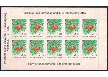 FINLAND 1991 Plants and Flowers m/s MNH**