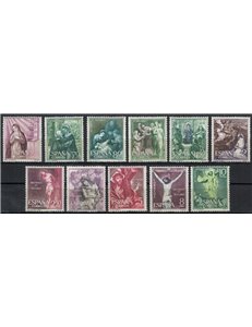 SPAGNA 1962 I quindici Misteri del S. Rosario 11v MNH**