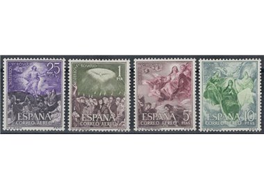 SPAGNA 1962 I quindici Misteri del S. Rosario (posta aerea) 4v MNH**