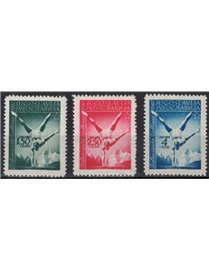 YUGOSLAVIA 1947 Balkan Games 3v MNH**
