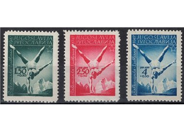 YUGOSLAVIA 1947 Balkan Games 3v MNH**