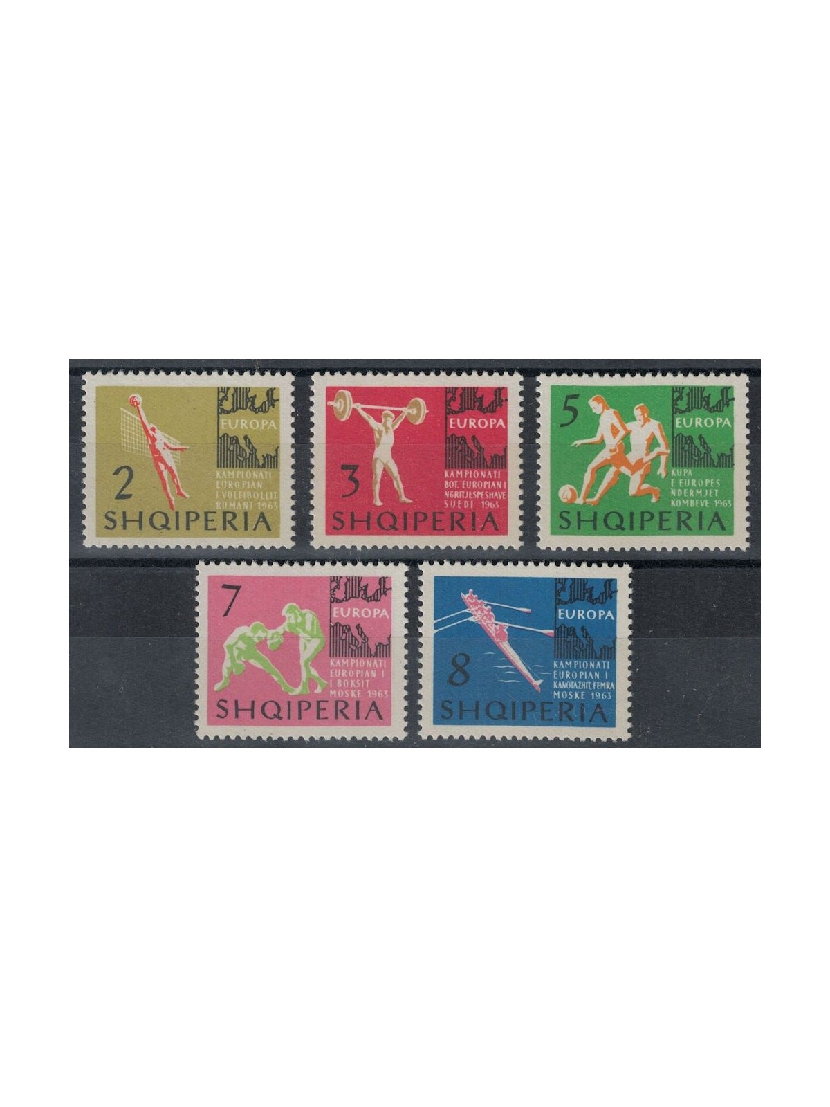 ALBANIA 1963 Sports Championships (1st series) 5v MNH**