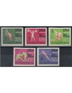 ALBANIA 1963 Campionati di sport (2ª serie) 5v MNH**