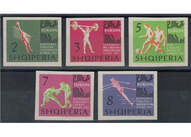ALBANIA 1963 Sports Championships (2nd series) 5v MNH**