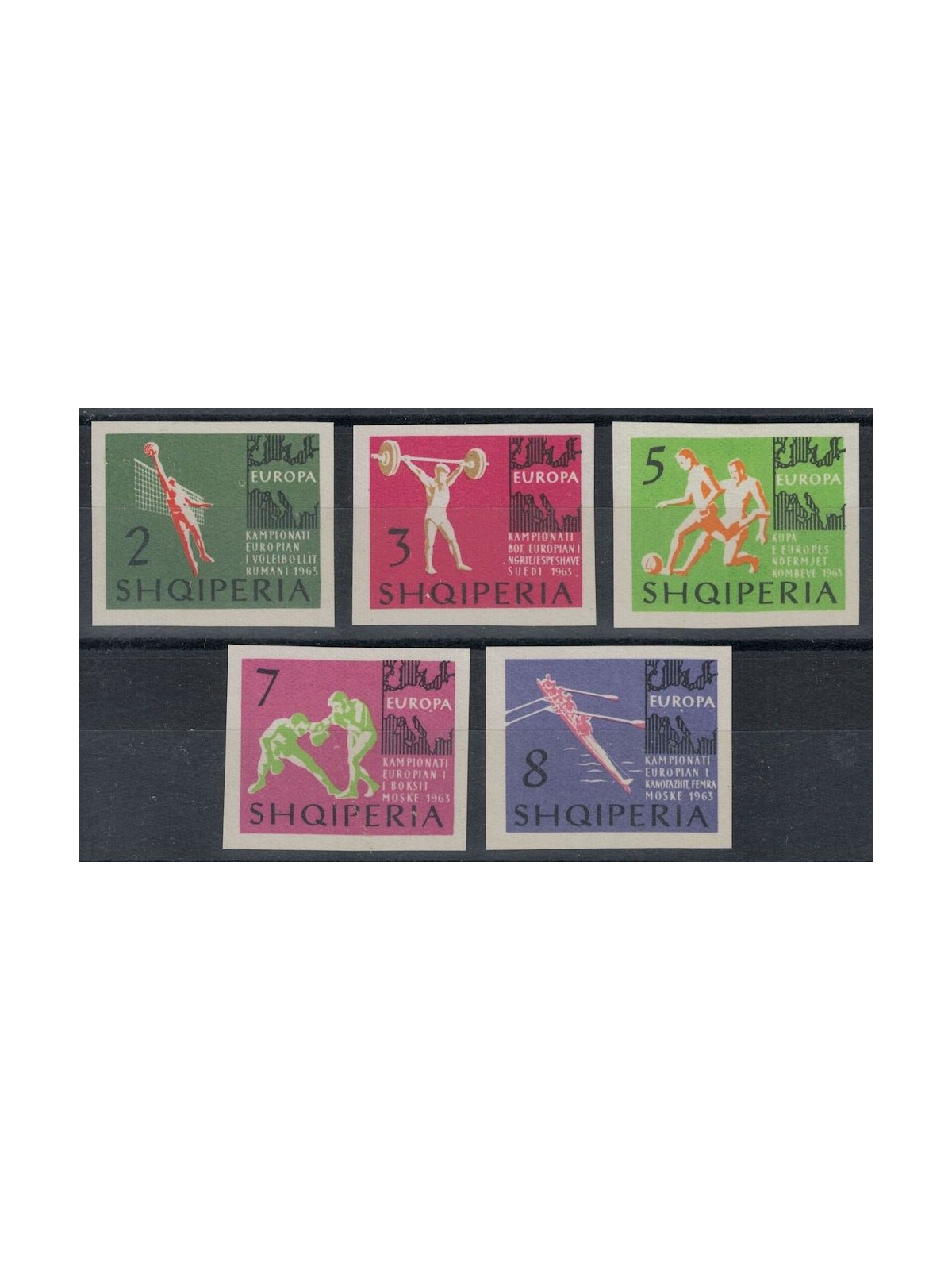 ALBANIA 1963 Sports Championships (2nd series) 5v MNH**