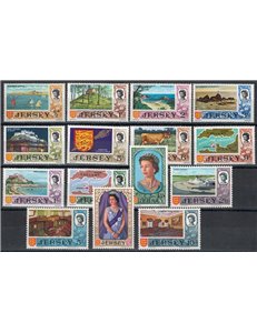 JERSEY 1969 Elisabetta II e soggetti diversi 15v MNH**